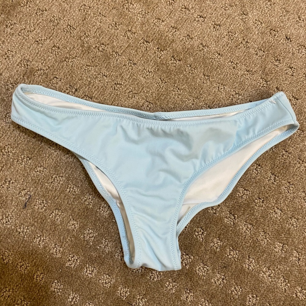 pink ruched bikini bottom